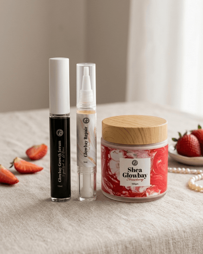 Sweet Glow Trio – Nails, Lashes & Strawberry Shea - Glowbay