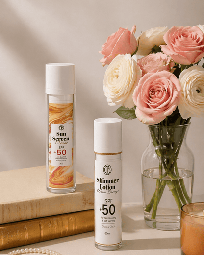 Bronze Glow Duo – Bronze Shimmer Lotion & SPF 50 - Glowbay