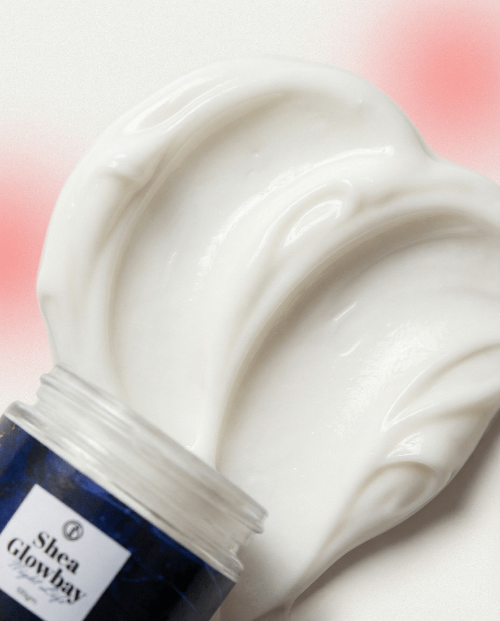 Shea Butter Night Cream texture close-up - Glowbay